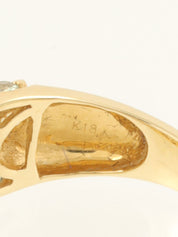 18K Sapphire Ring in Gold/Yellow/Orange