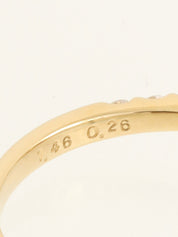 18Kルビーダイヤモンドリング　ゴールド/レッド