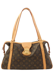 2009年製 キャンバスモノグラムストレイザーPM ブラウン