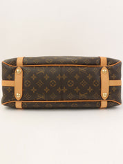 2009年製 キャンバスモノグラムストレイザーPM ブラウン