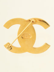 1996 CC Turn Lock Brooch Gold