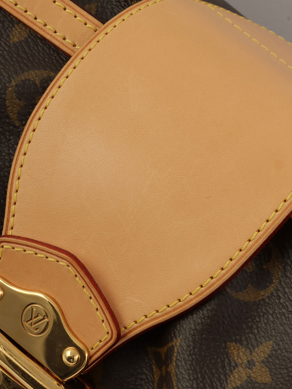 2009年製　キャンバスモノグラムストレイザーPM　ブラウン