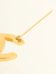 1996 CC Turn Lock Brooch Gold