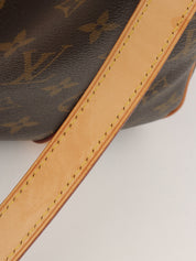 2009年製 キャンバスモノグラムストレイザーPM ブラウン