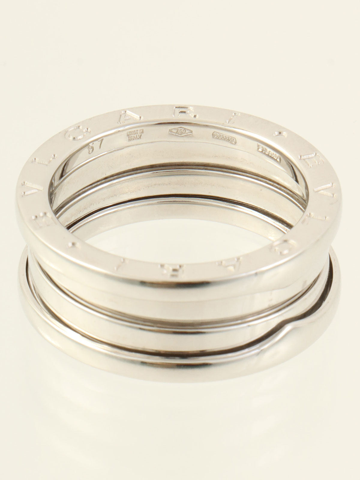 18Kビーゼロワンリング シルバー