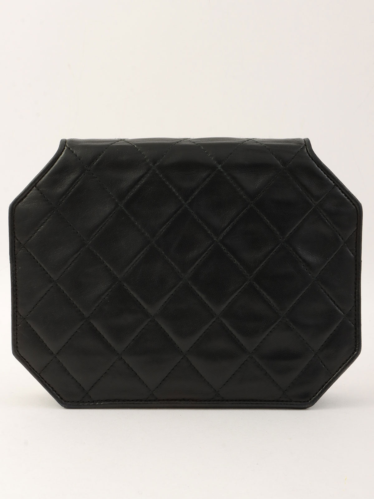 1990年頃製 オクタゴンCCターンロックチェーンショルダーバッグ ブラック