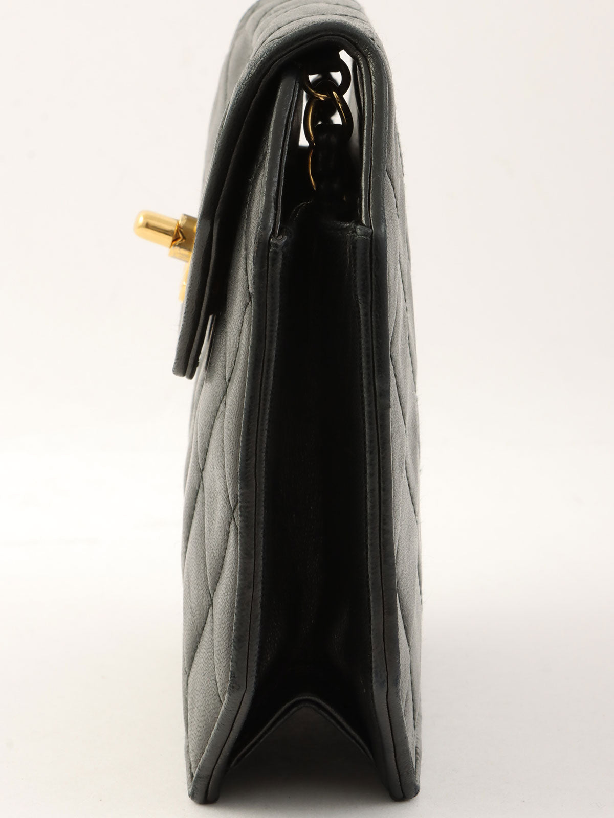 1990年頃製 オクタゴンCCターンロックチェーンショルダーバッグ ブラック