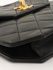 1990年頃製 オクタゴンCCターンロックチェーンショルダーバッグ ブラック