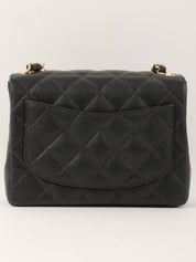 2004年頃製 キャビアスキンクラシックフラップチェーンバッグミニ ブラック
