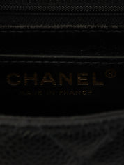 2004年頃製 キャビアスキンクラシックフラップチェーンバッグミニ ブラック