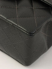 2004年頃製 キャビアスキンクラシックフラップチェーンバッグミニ ブラック