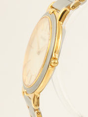 Round Logo Face Watch Silver/Gold