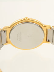 Round Logo Face Watch Silver/Gold
