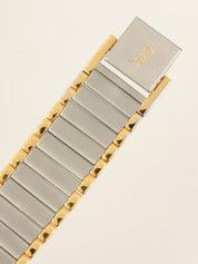 Round Logo Face Watch Silver/Gold