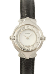 Logo Turnface 2-Way Watch Silver/Black