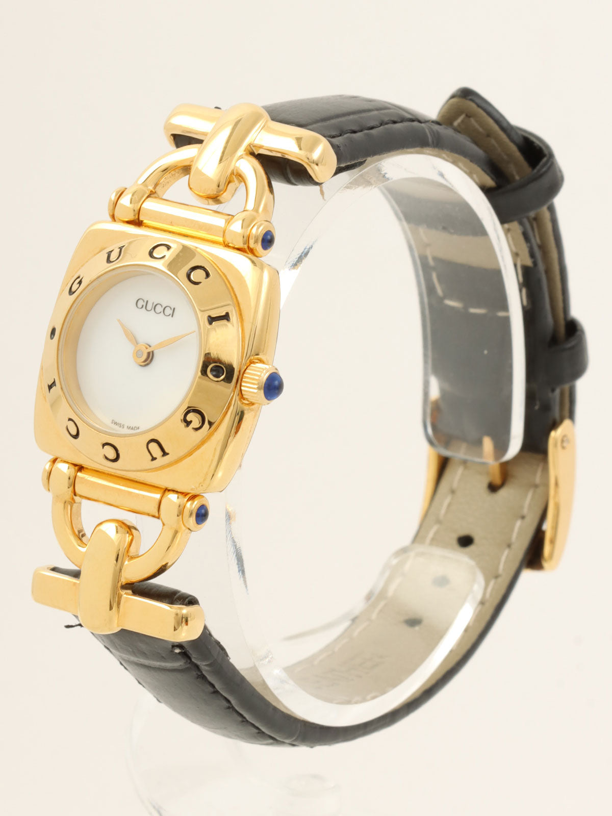 Horsebit Logo Face Watch Gold/Black