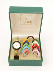 Changeable Bezel Watch Gold/12 Colors