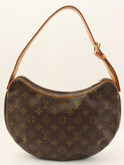 2003 帆布字母羊角面包 MM 棕色