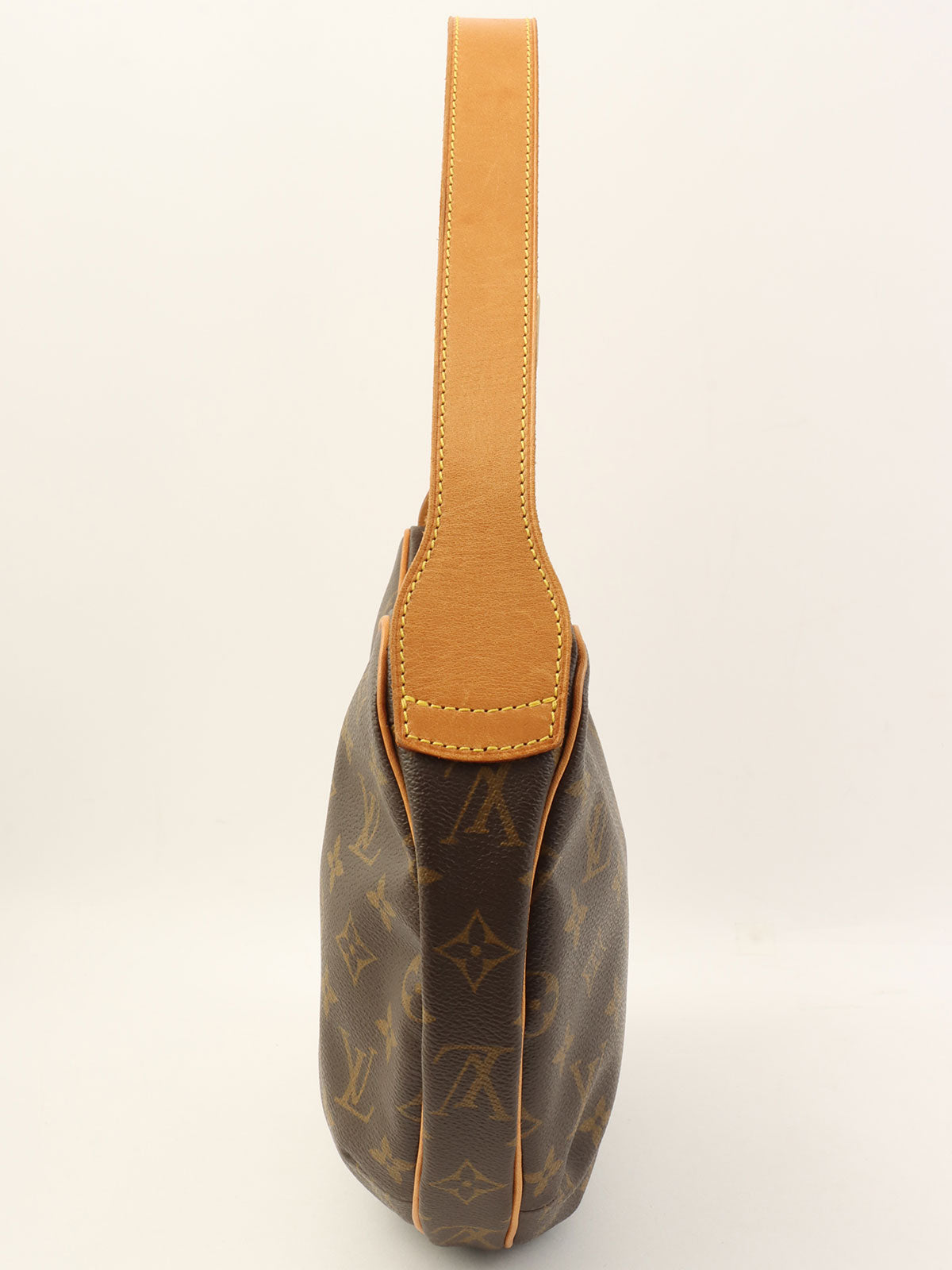 2003 帆布字母羊角面包 MM 棕色