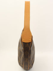 2003 帆布字母羊角面包 MM 棕色