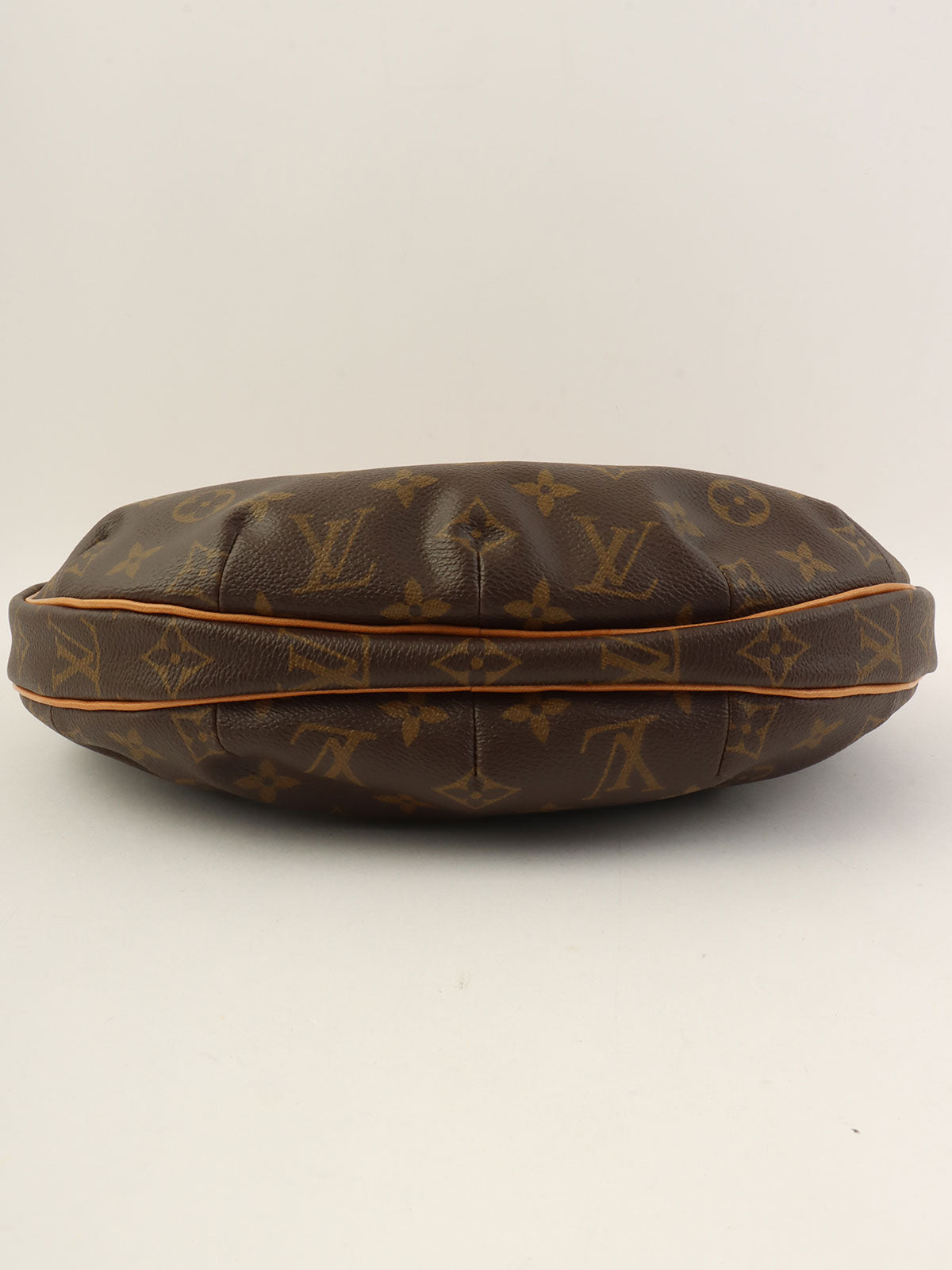 2003 帆布字母羊角面包 MM 棕色