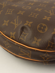 2003 帆布字母羊角面包 MM 棕色