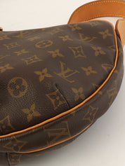 2003 帆布字母羊角面包 MM 棕色