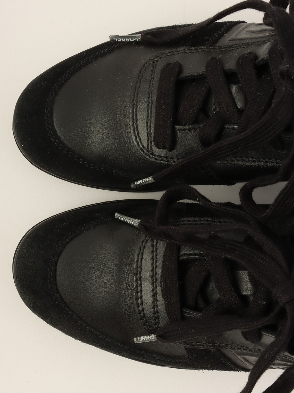 ラパンファーCCマークハイカットスニーカー ブラック／グレー