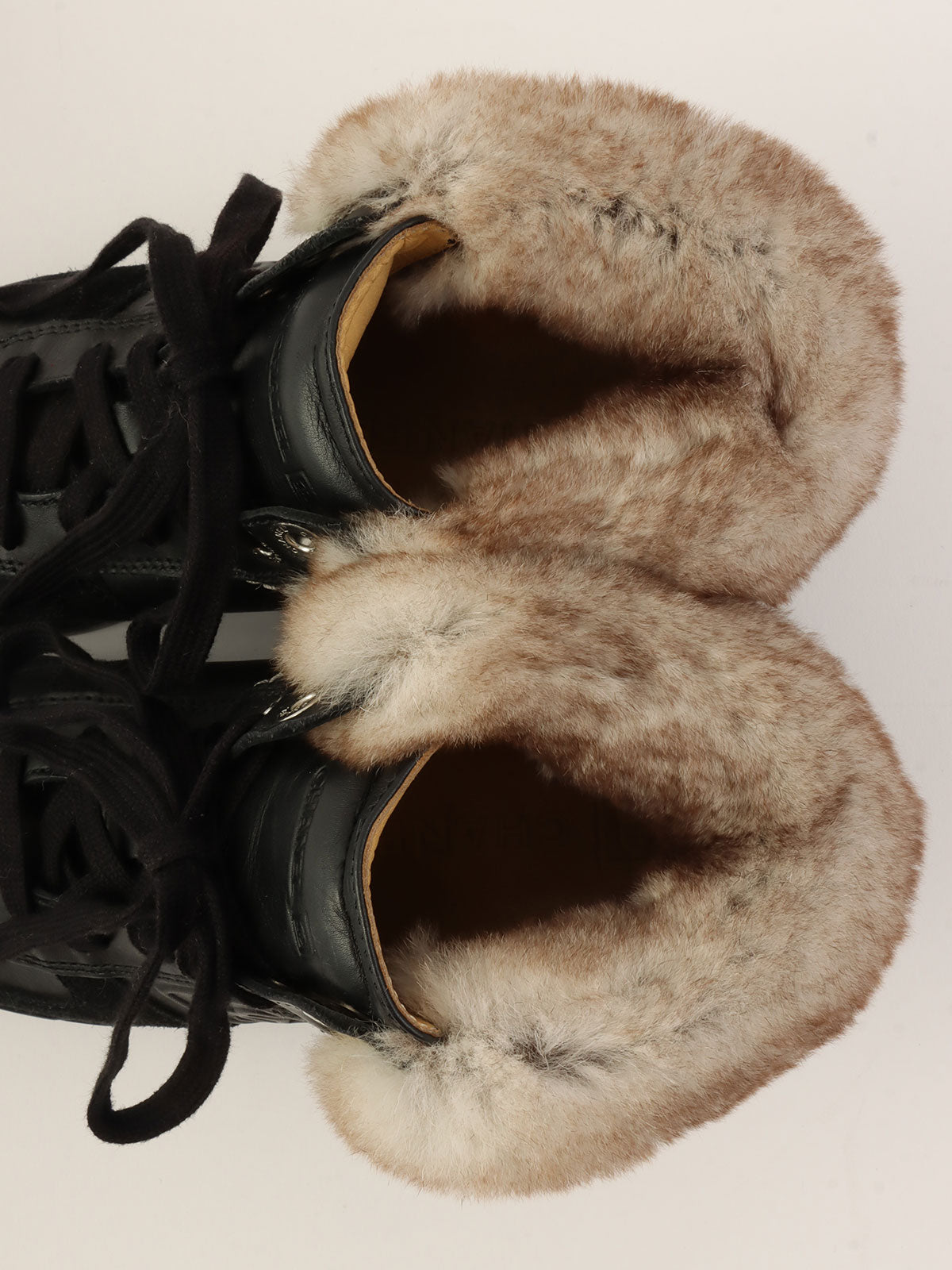 ラパンファーCCマークハイカットスニーカー ブラック/グレー