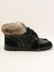 ラパンファーCCマークハイカットスニーカー ブラック／グレー