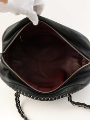 2005年頃製 ラグジュアリーCCマークステッチミニボストンバッグ ブラック