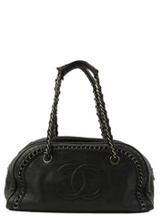 2005年頃製 ラグジュアリーCCマークステッチミニボストンバッグ ブラック