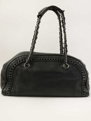 2005 年黑色 CC 标志缝线迷你波士顿包