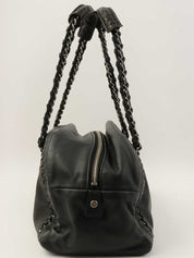 2005年頃製 ラグジュアリーCCマークステッチミニボストンバッグ ブラック