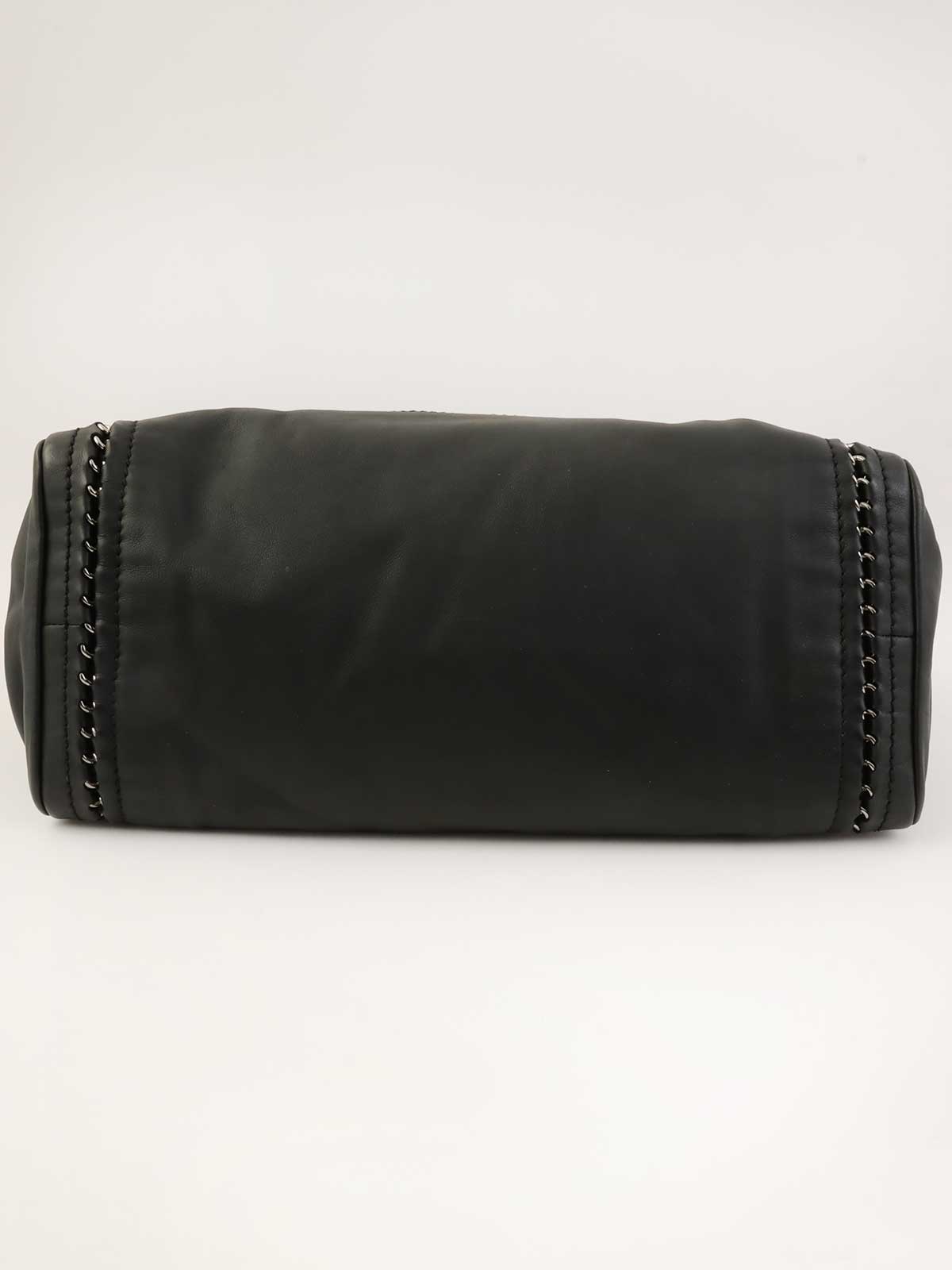 2005年頃製 ラグジュアリーCCマークステッチミニボストンバッグ ブラック