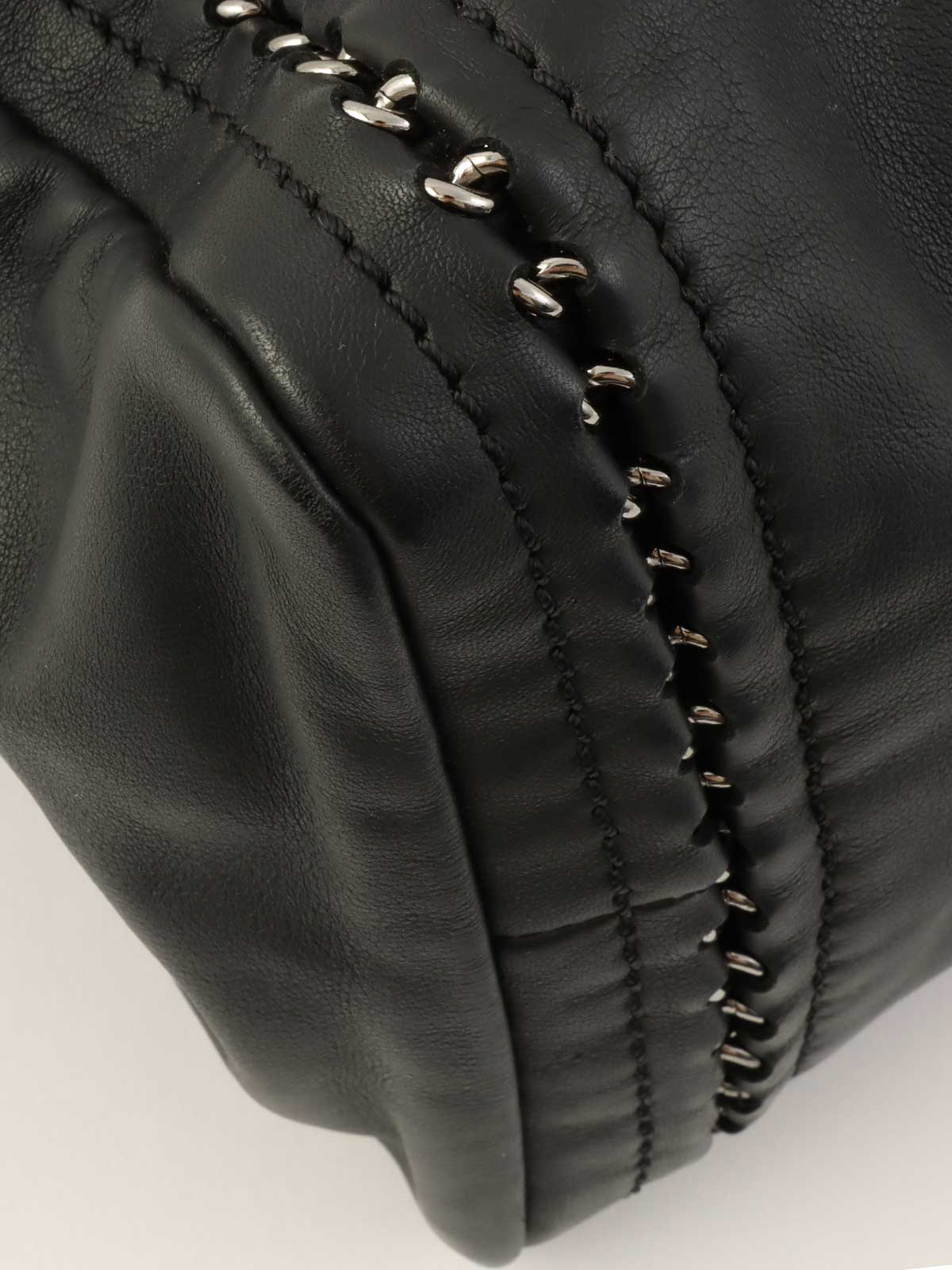 2005年頃製 ラグジュアリーCCマークステッチミニボストンバッグ ブラック