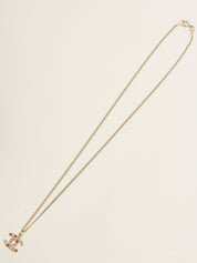 2004年水钻迷你CC标志项链 金色/多色