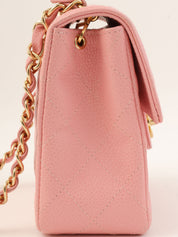 2003年頃製 キャビアスキンクラシックフラップチェーンバッグミニ ピンク