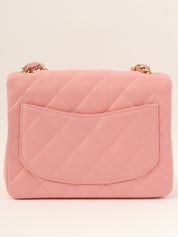 2003 Caviar Skin Classic Flap Chain Bag Mini Pink
