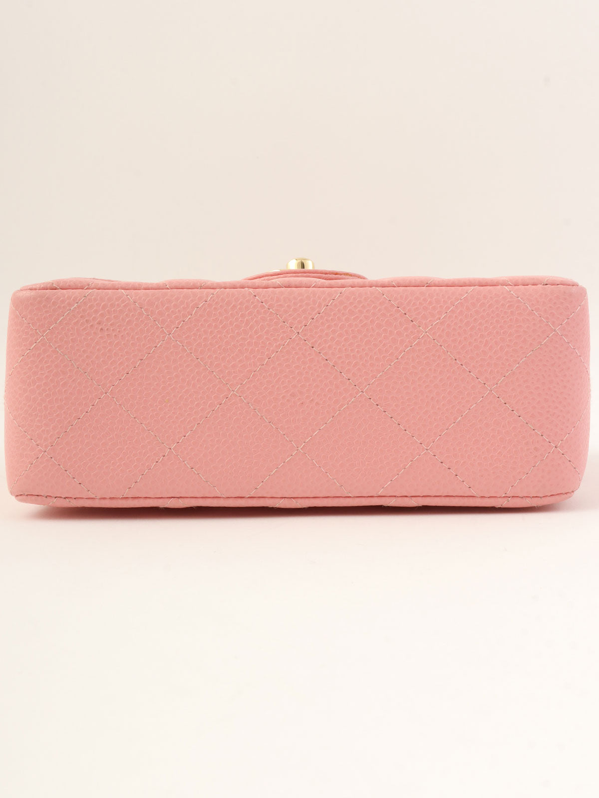 2003年頃製 キャビアスキンクラシックフラップチェーンバッグミニ ピンク