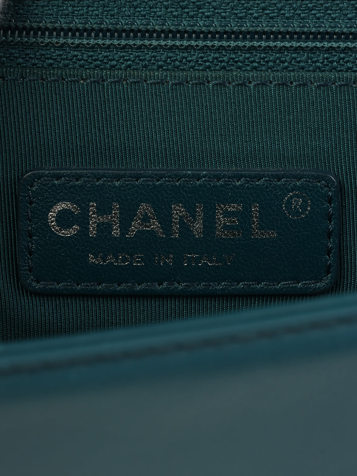 2014年頃製 ボーイシャネルチェーンショルダーバッグ グリーン