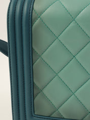 2014年頃製 ボーイシャネルチェーンショルダーバッグ グリーン