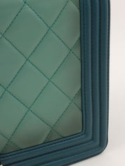 2014年頃製 ボーイシャネルチェーンショルダーバッグ グリーン