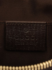 Canvas GG Sherry Line Multi-Charm Handbag in Beige/Multi