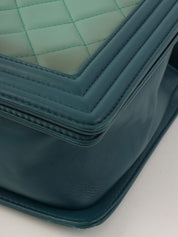 2014年頃製 ボーイシャネルチェーンショルダーバッグ グリーン