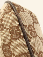 Canvas GG Sherry Line Multi-Charm Handbag in Beige/Multi