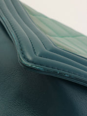 2014年頃製 ボーイシャネルチェーンショルダーバッグ グリーン