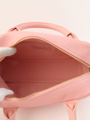 2004 Caviar Skin CC Mark Stitch Mini Boston Bag, Pink