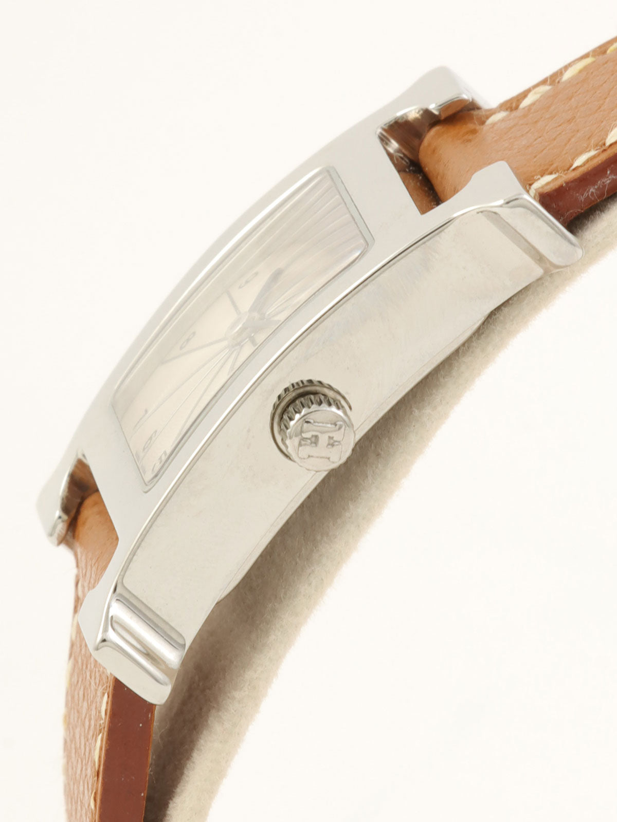 Hウォッチ　ベージュ/ゴールド