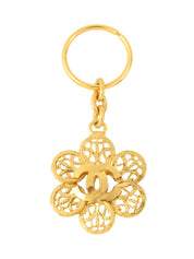 1995 CC mark design cutout key ring gold